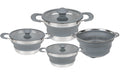 KOOR Kochgeschirr-Set faltbar 4-teilig: F01195+F01196+F01197+F01198