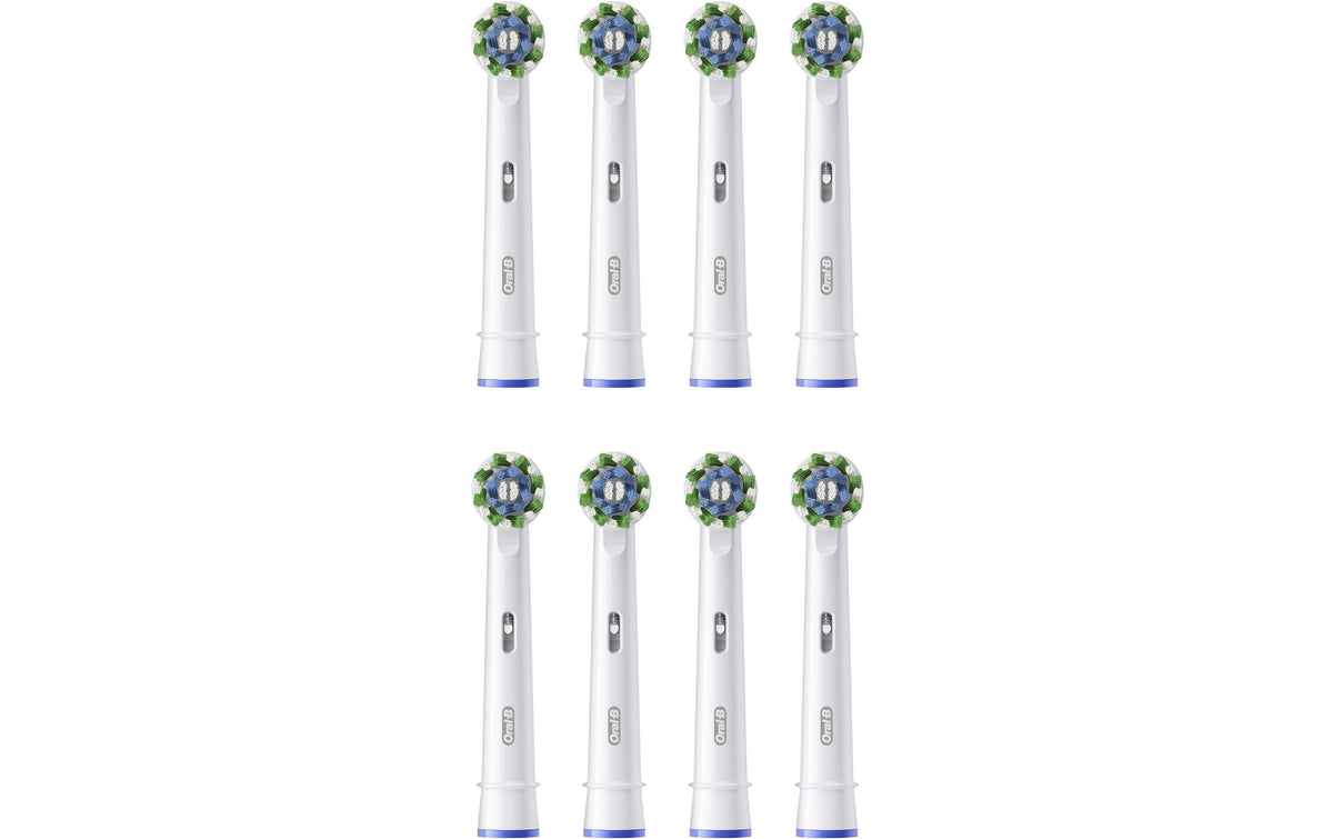 Oral-B Ersatzbürsten CrossAction 8er X-Filaments, weiss, 8 Stück