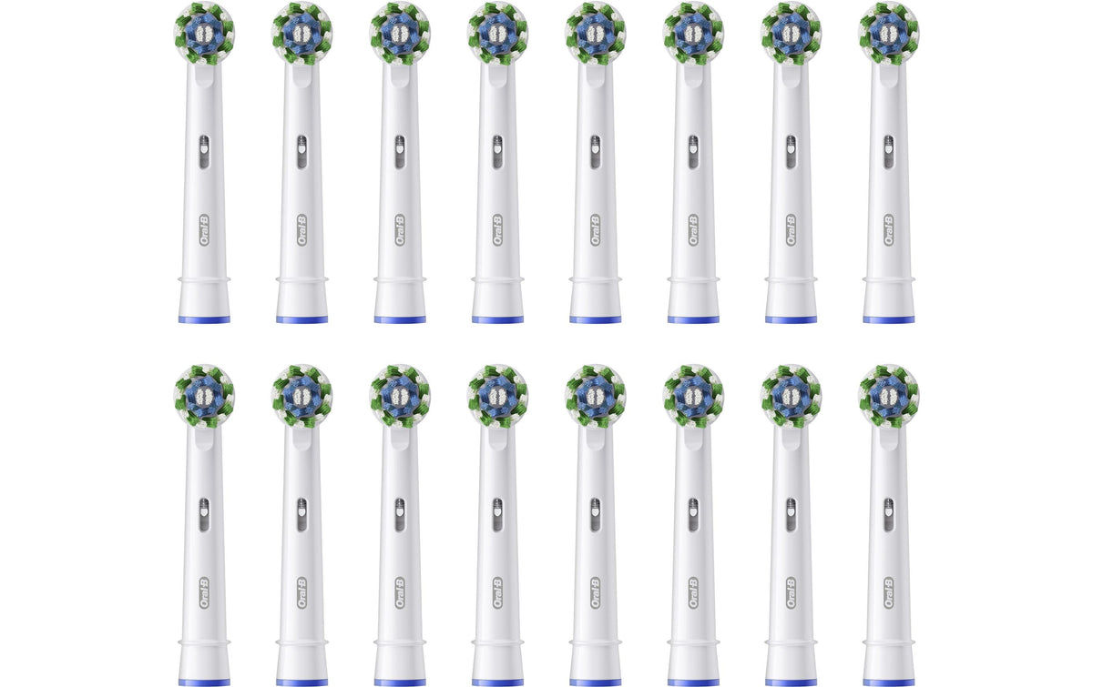 Oral-B Ersatzbürsten CrossAction 16er X-Filaments, weiss, 16 Stück