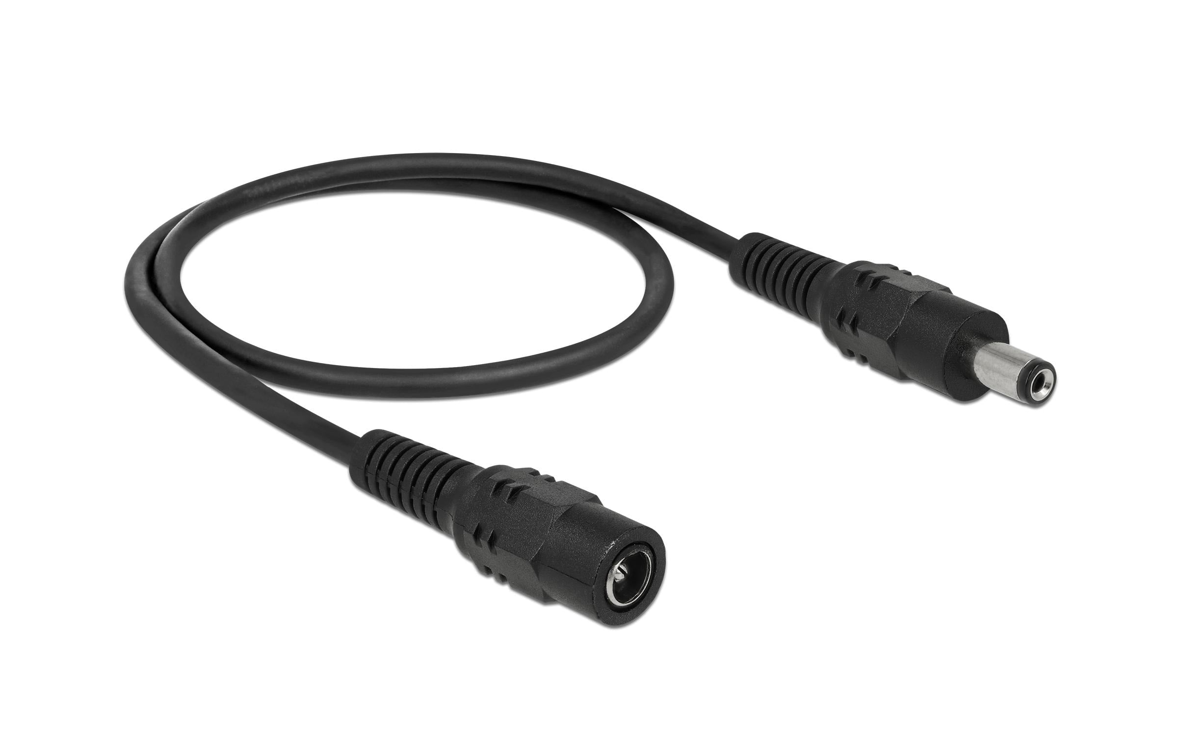 5.5/2.1 DC Stromkabel Verlängerung, 50cm DC Hochsteckerstromkabel, max 24V, 5A