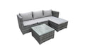 COCON Lounge-Set Brissago grau, 127x68x68cm