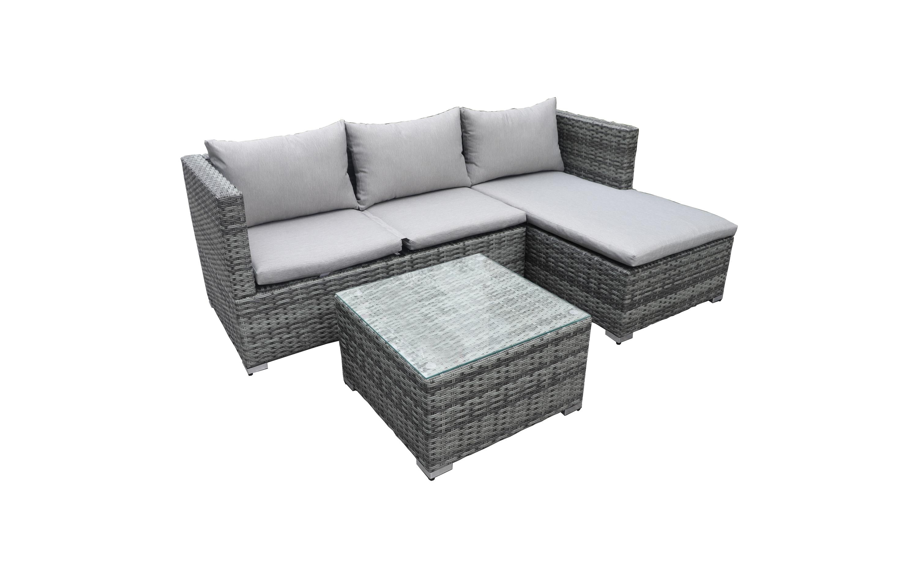 COCON Lounge-Set Brissago grau, 127x68x68cm