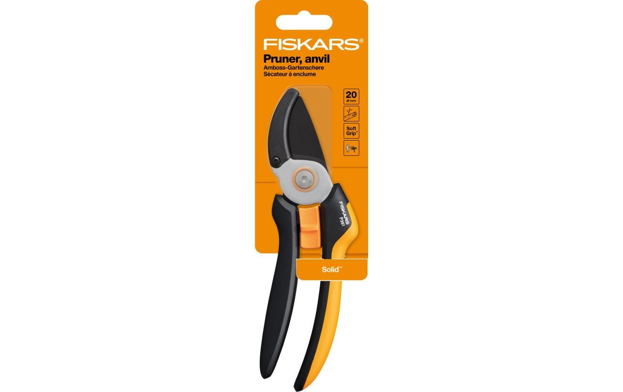 Fiskars solid Amboss Gartenschere L P361
