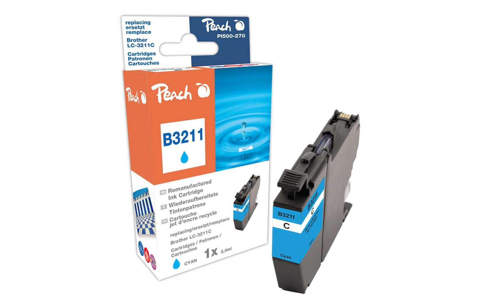 Peach Brother LC-3211, cyan 2.9 ml, 325 Seiten
