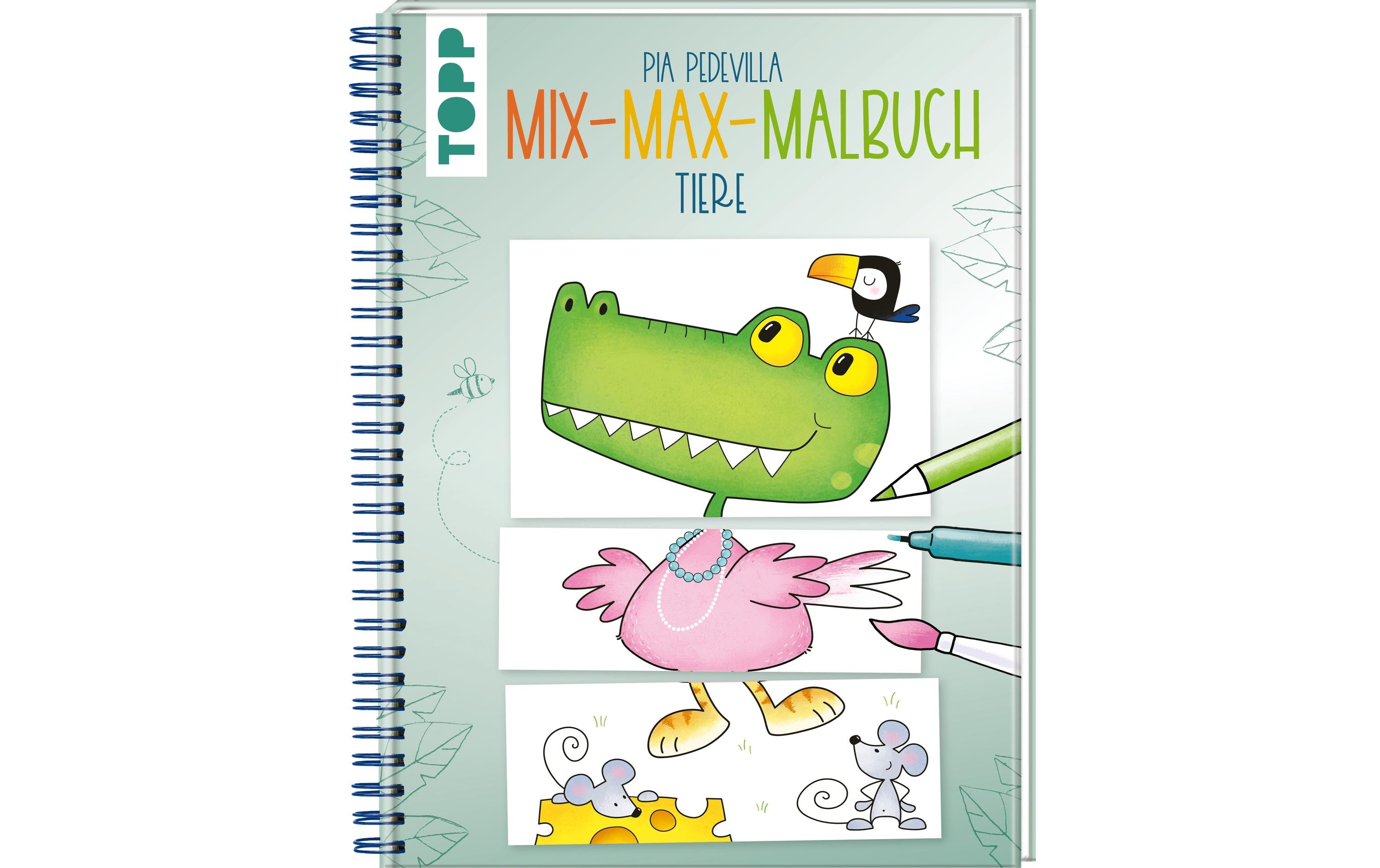 Topp Malbuch Mix-Max Tiere 48 Seiten mit Lustigen Kombinationen