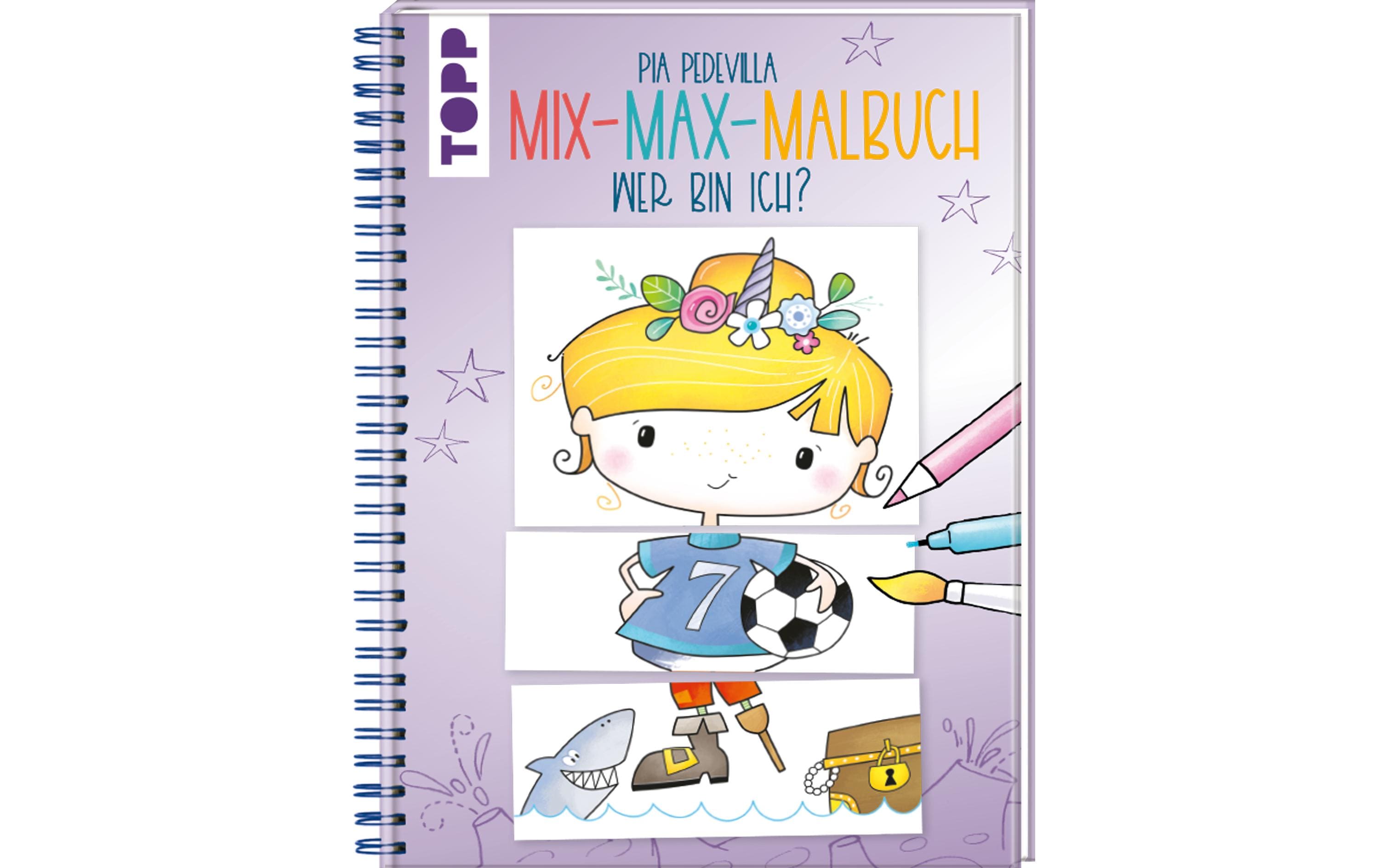 Topp Malbuch Mix-Max Wer bin ich? 48 Seiten mit Lustigen Kombinationen