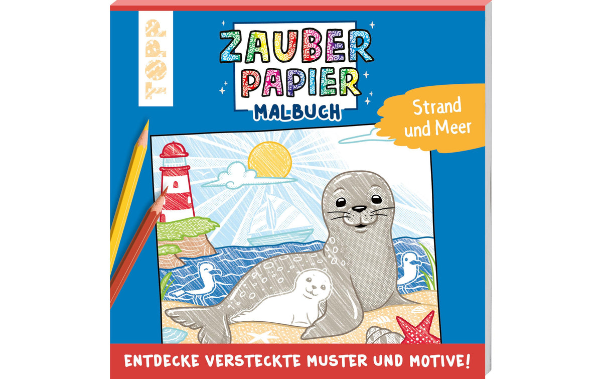 Topp Malbuch Zauberpapier Strand und Meer 48 Seiten