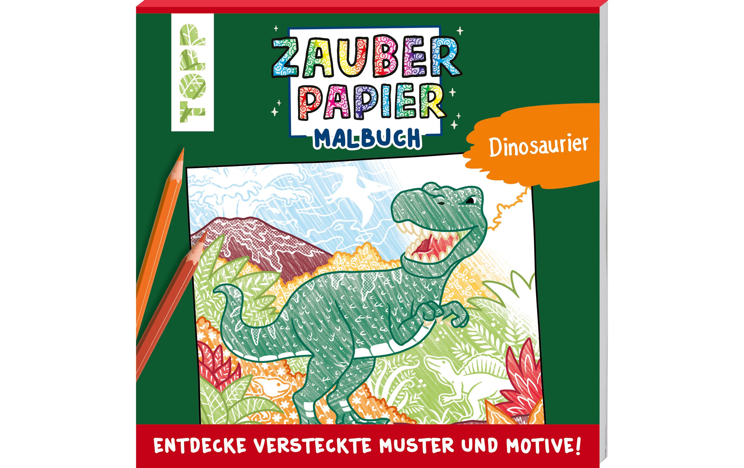Topp Malbuch Zauberpapier Dinosaurier 48 Seiten
