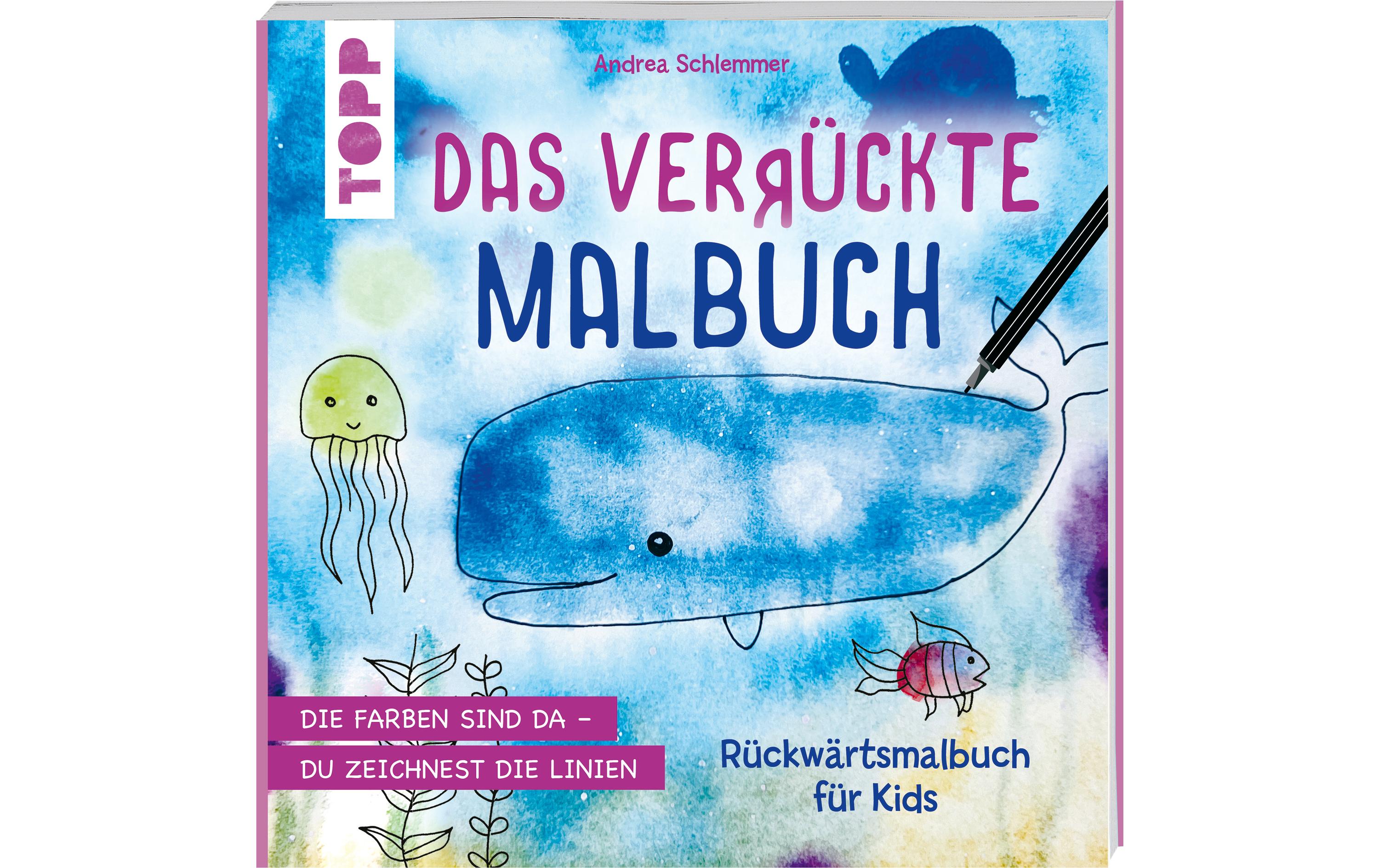 Topp Malbuch Rückwärts für Kids 80 Seiten