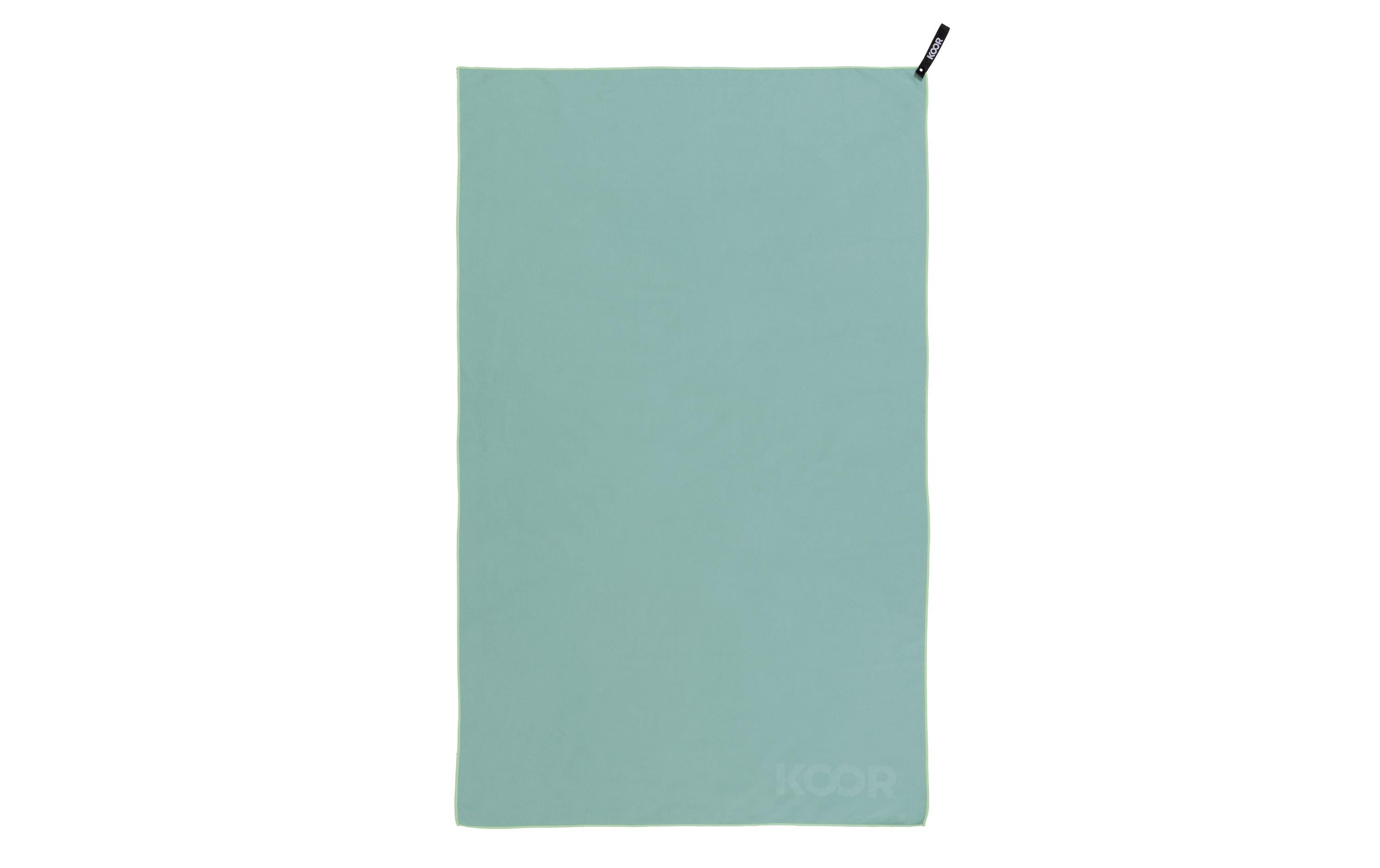 KOOR Badetuch grün L 80x130cm Granite Green, Silvadur