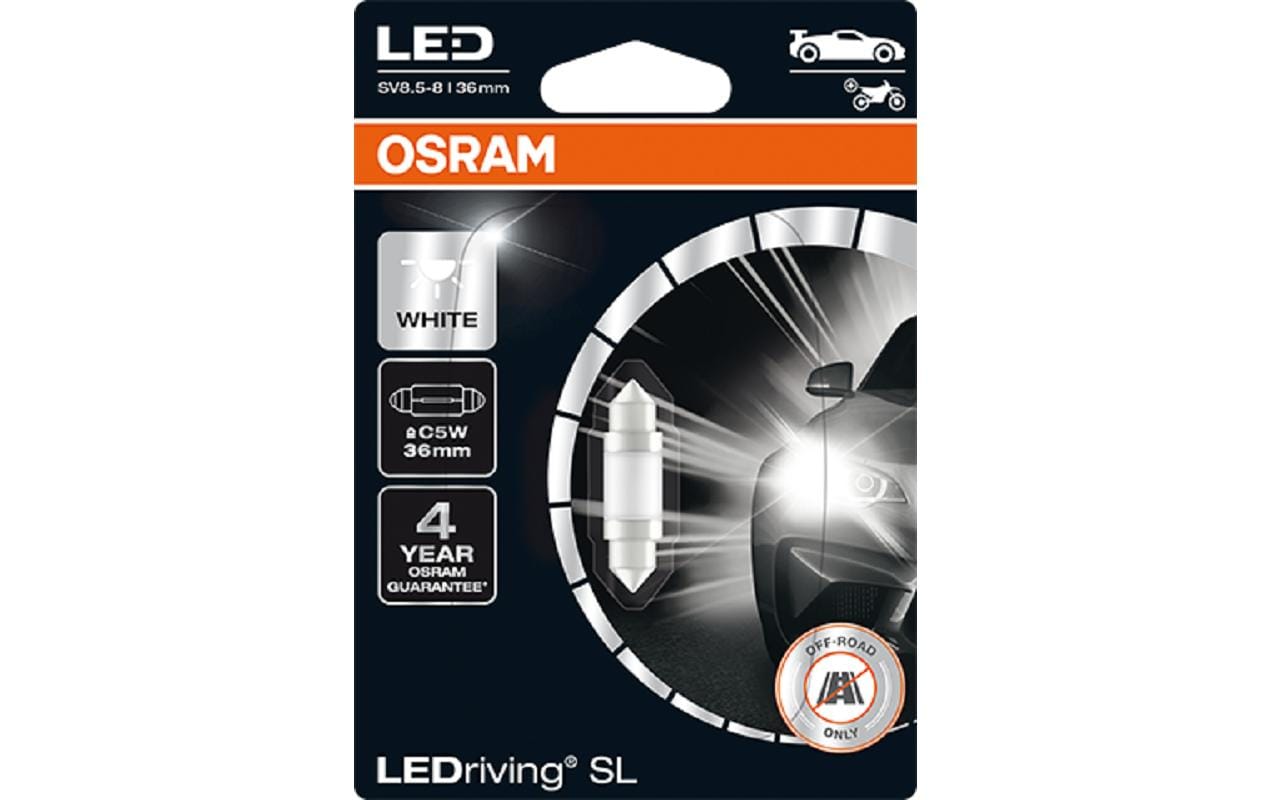 OSRAM LEDriving cool white C5W 6000K Blister 12V 0.6W/36mm