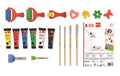 Marabu Little Artist Power Paint Box 6 x 36ml, Papier, Pinsel, Roller, Stempel