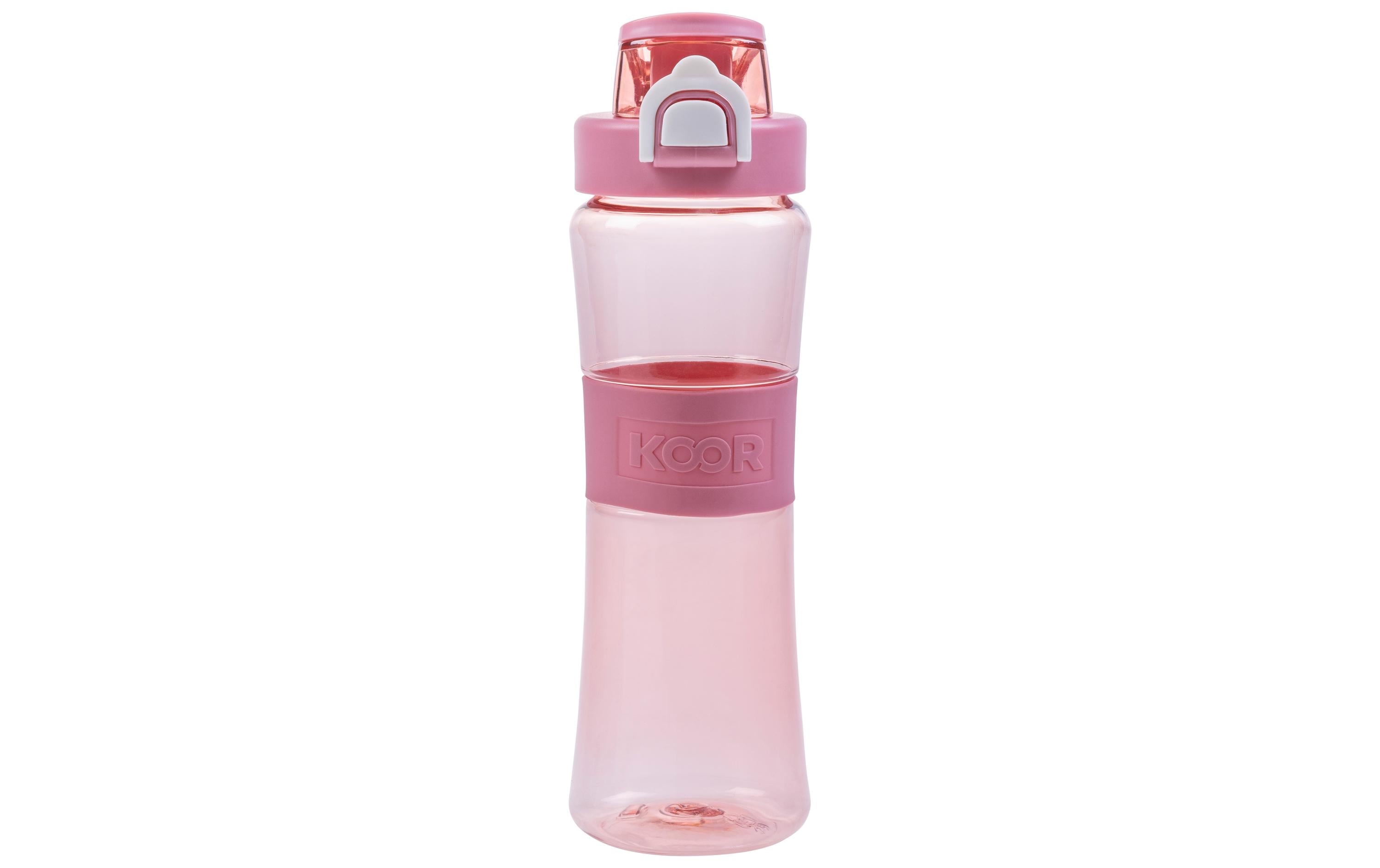 KOOR Flasche Plastik 650ml Rosa Plastik PC, H: 24.8cm, D: 7cm