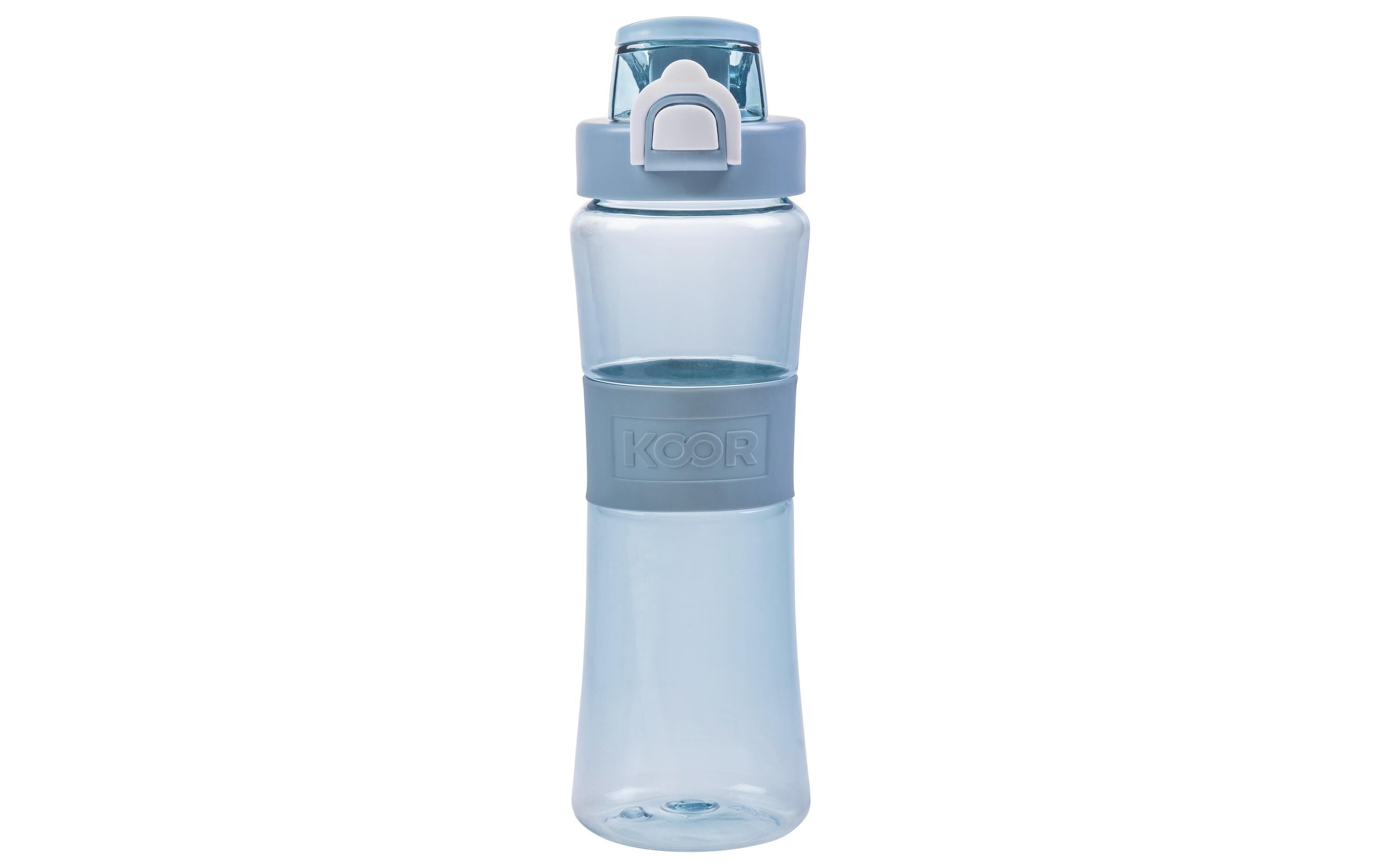 KOOR Flasche Plastik 650ml Blau PC, H: 24.8cm, D: 7cm