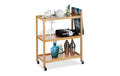 relaxdays Bartrolley Bambus 76.5x30x58 cm (HxBxL)