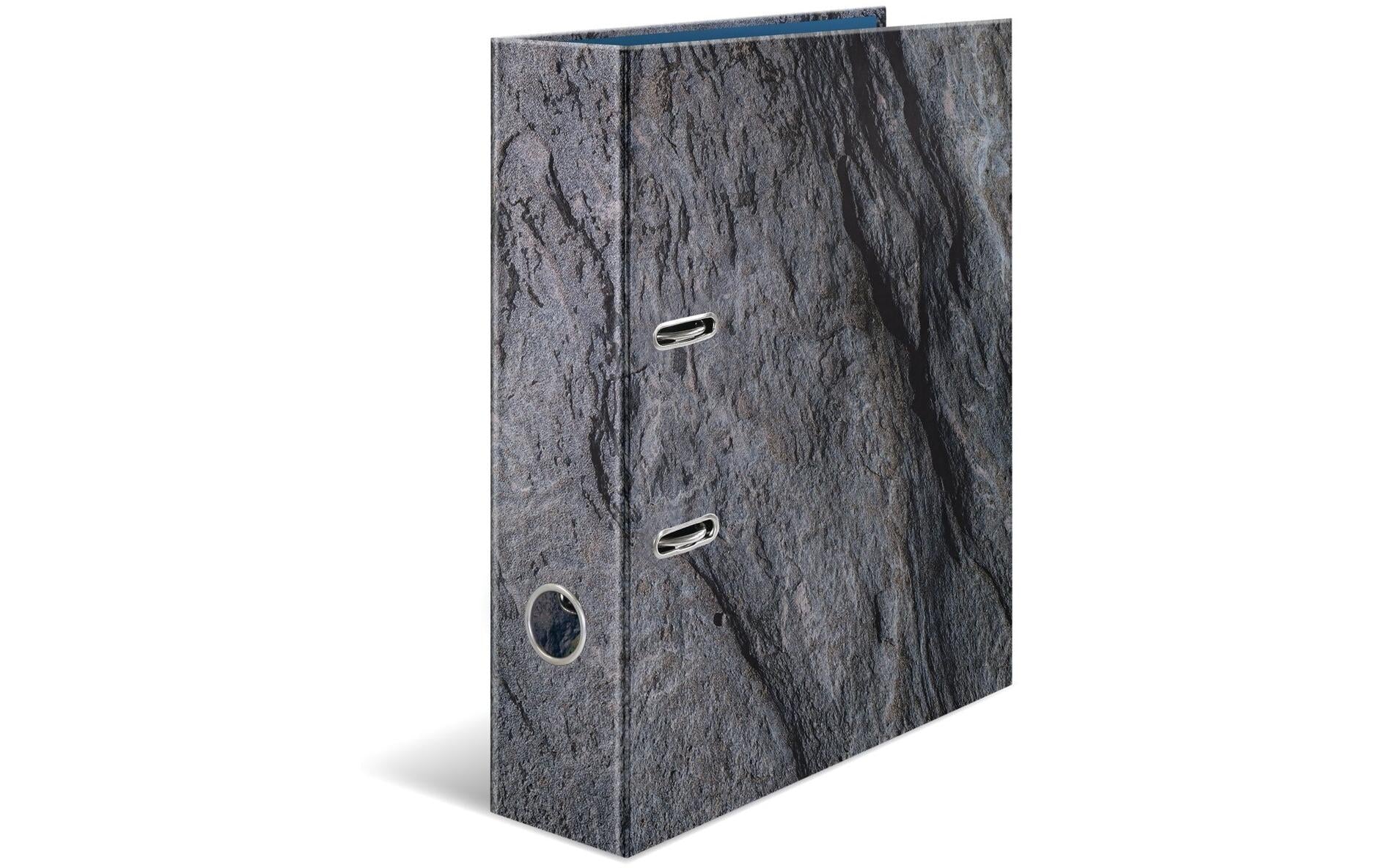 Herma Motivordner 7 cm Stone Format A4, Hebelmechanik, Griffloch