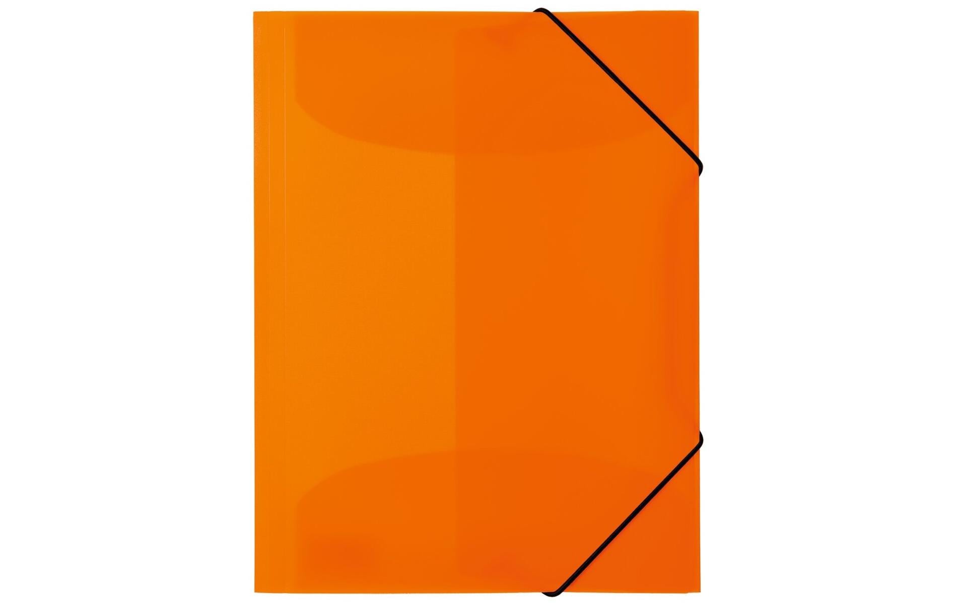 Herma Sammelmappe A4 Neon orange Mit Gummieckspannern und 3 Innenklappen