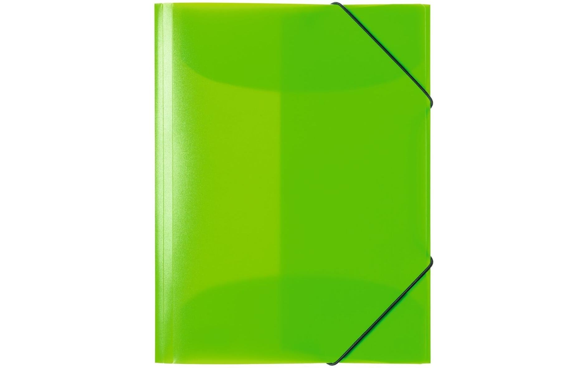 Herma Sammelmappe A4 Neon grün Mit Gummieckspannern und 3 Innenklappen