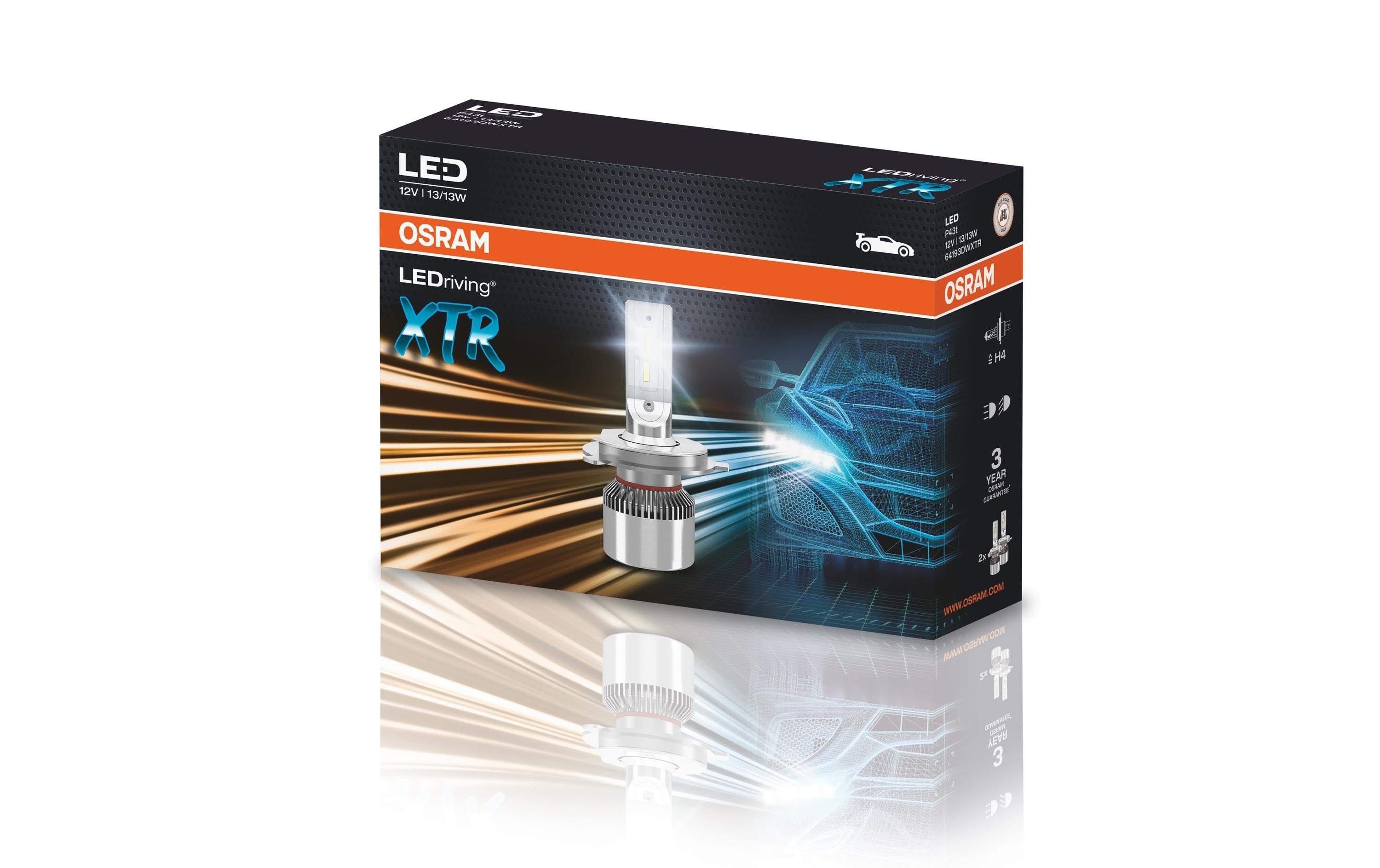 OSRAM LEDriving Off-RoadLED Retrofit H4/12V/13W/P43t
