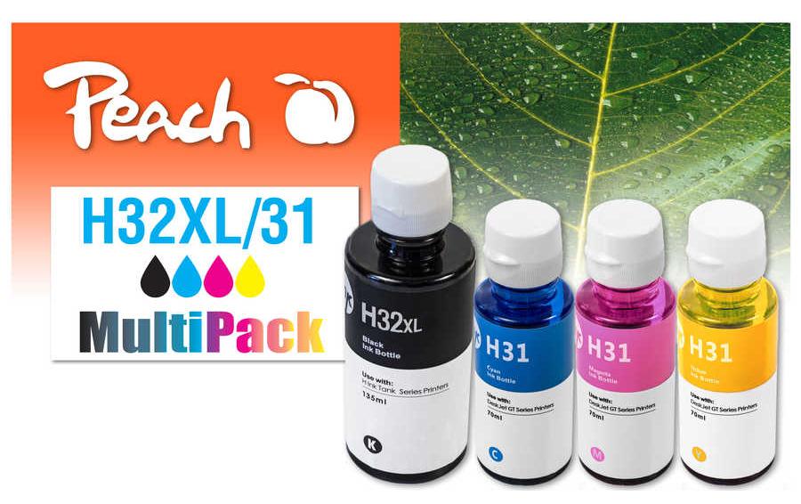 Peach Tinte HP CISS 32XL/31 MP Multipack bk/c/m/y