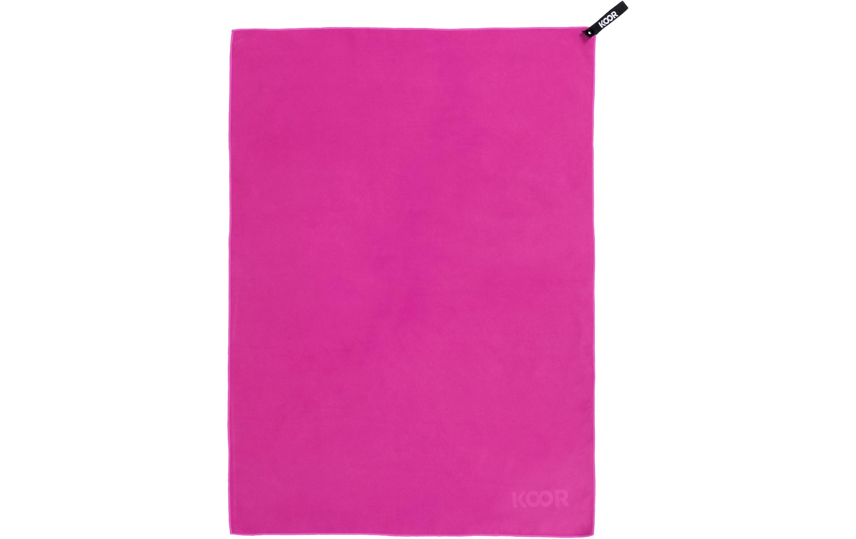 KOOR Badetuch magenta M 65x90cm Magenta, Silvadur