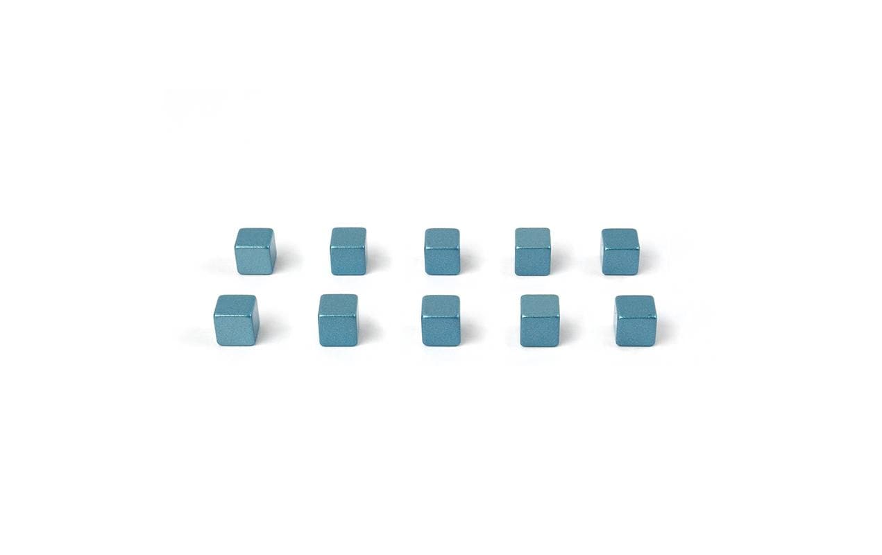 Trendform Magnete KUBIQ 10er Set blau 10er Set, blau