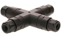 Max Hauri Kabelverbinder X-Stück IP68 schwarz, 3-polig, 16A/250V
