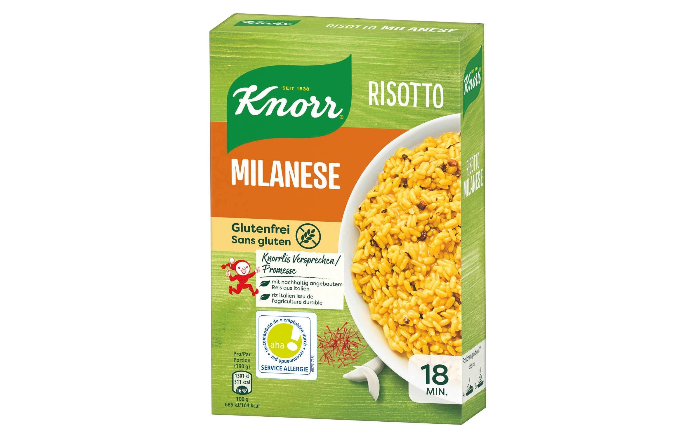 KNORR Risotto Milanese glutenfrei 250 g 250g