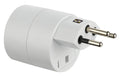 Reiseadapter NO BLOCK (offen) Ein: SchuKo Typ F  Aus:CH T12, 10A, offen