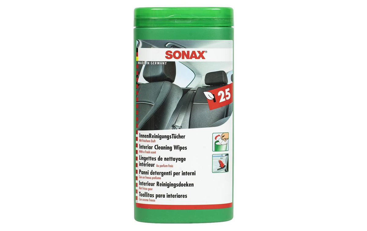 SONAX Tücherbox, Reinigung Innen + Leder, 25 Tücher