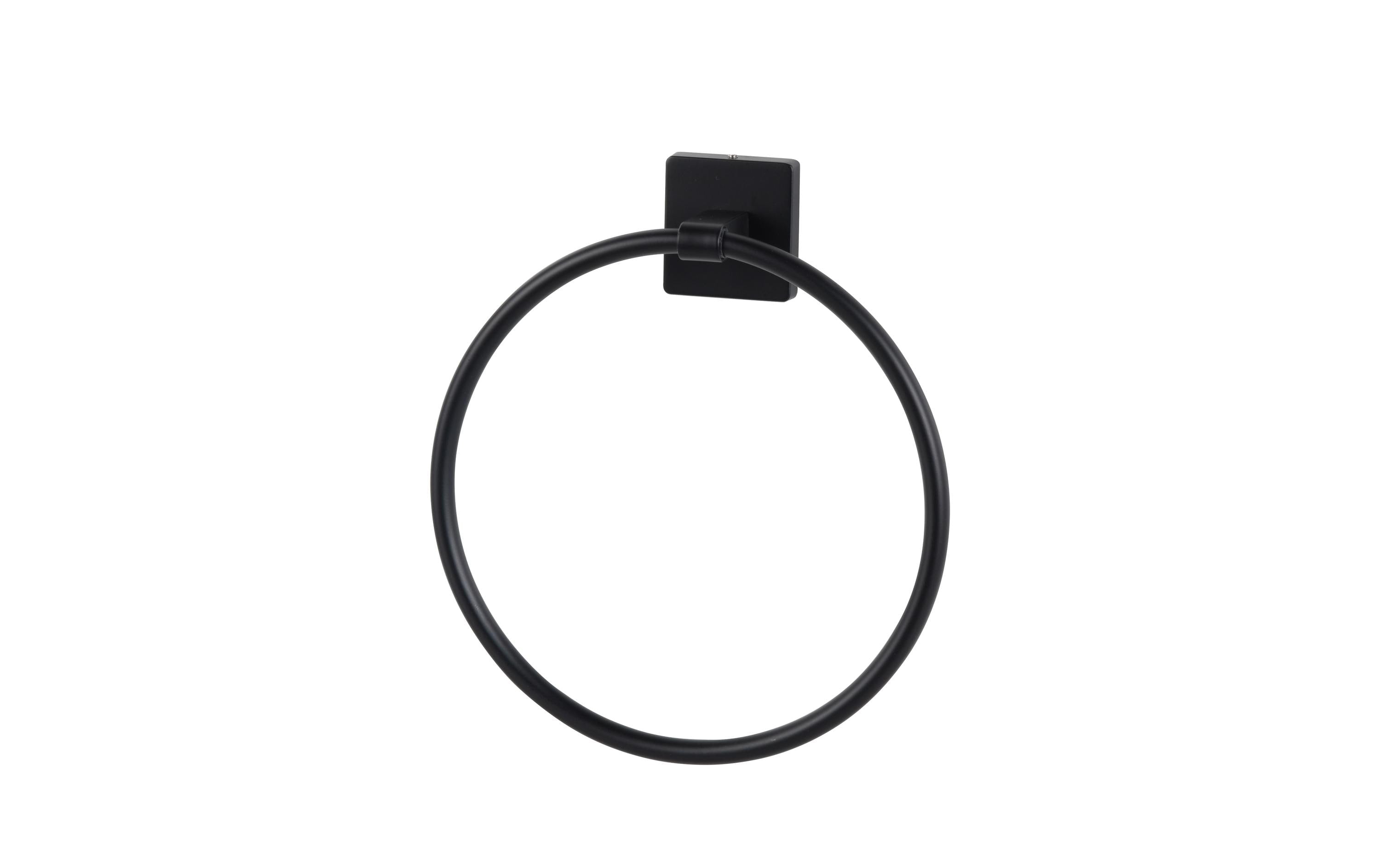 COCON Handtuchhalter rund Metall / schwarz