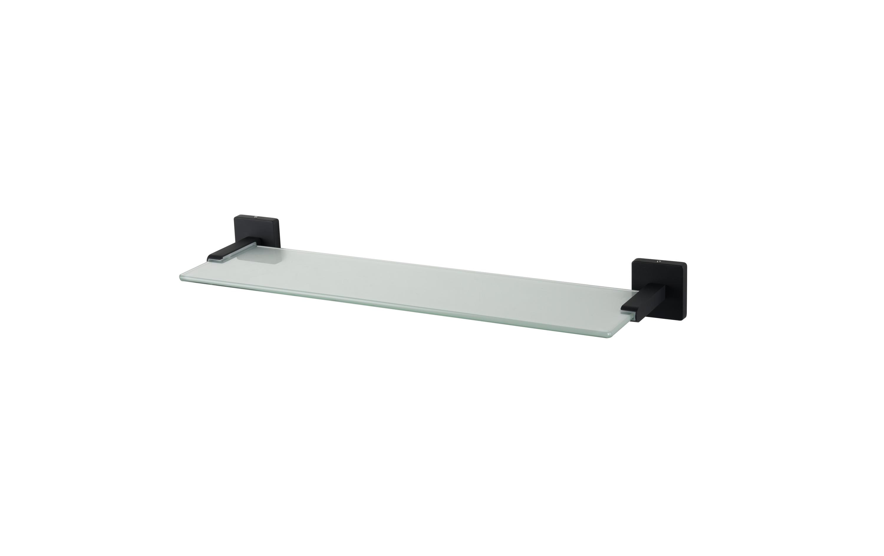 COCON Ablage Milchglas, Metall / schwarz