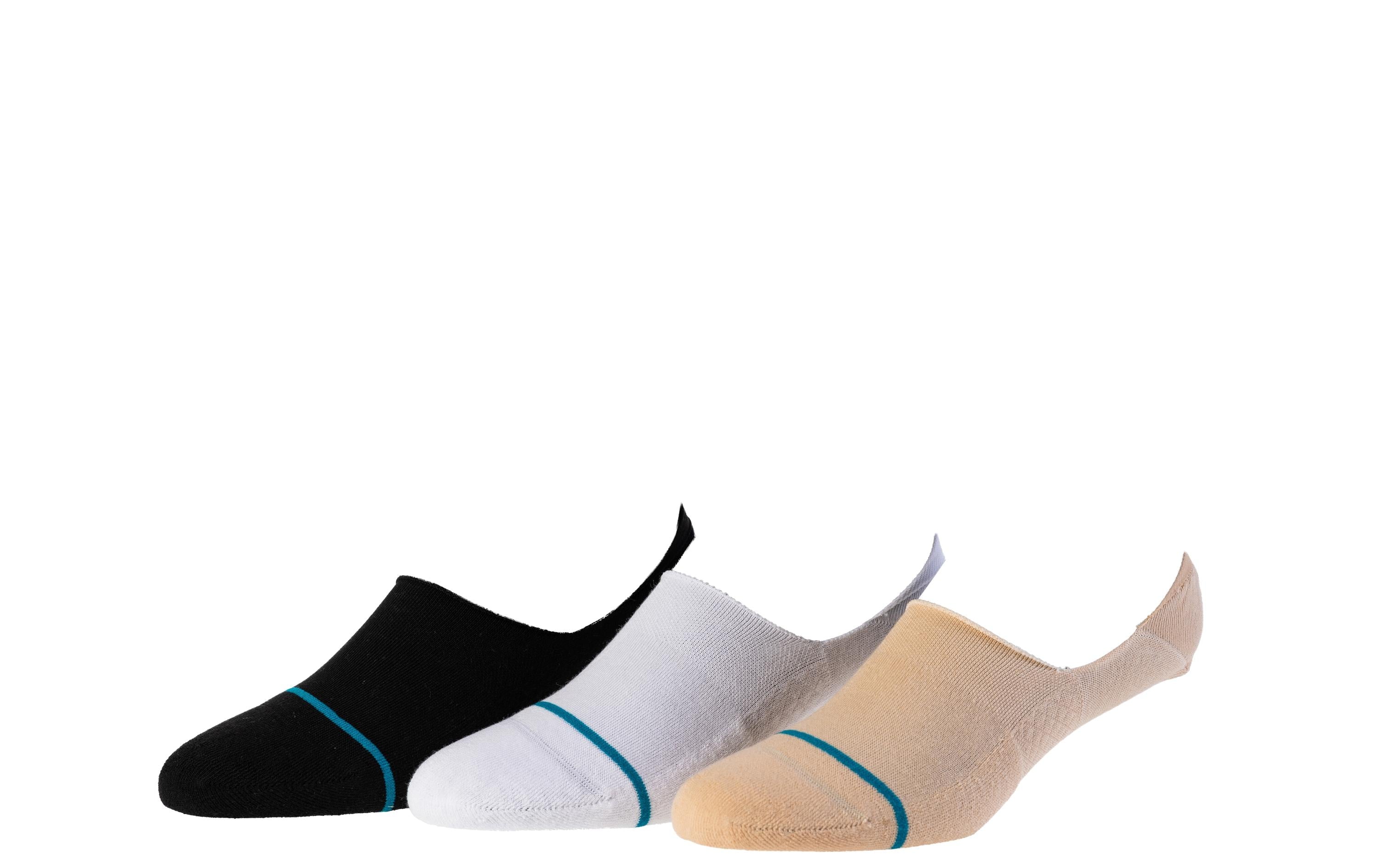 Stance Icon No Show 3 Pack Oatmeal, Grösse 43 - 47, 3er-Pack