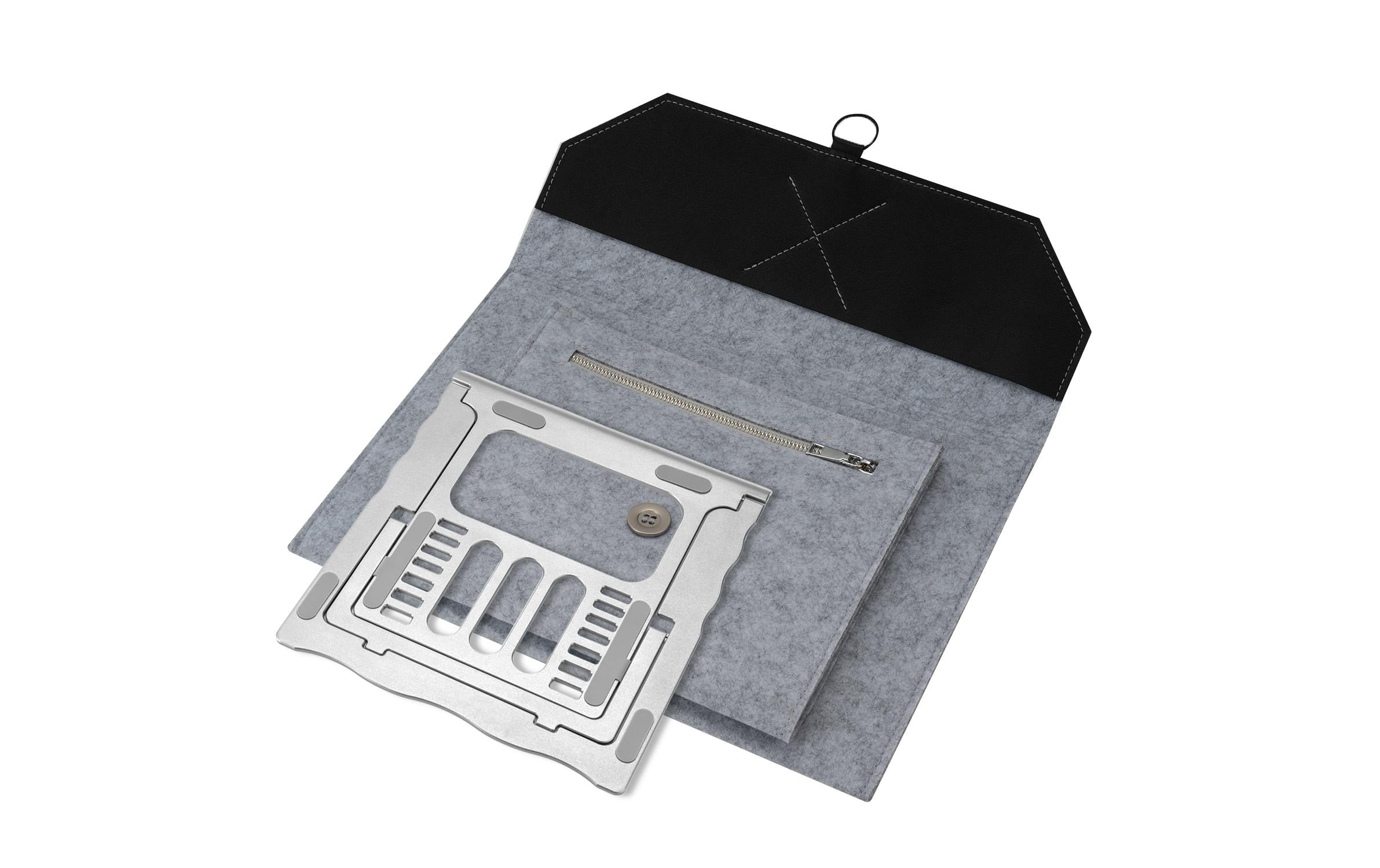 4smarts Tasche+Stand Grau/Silber Bis zu 13"