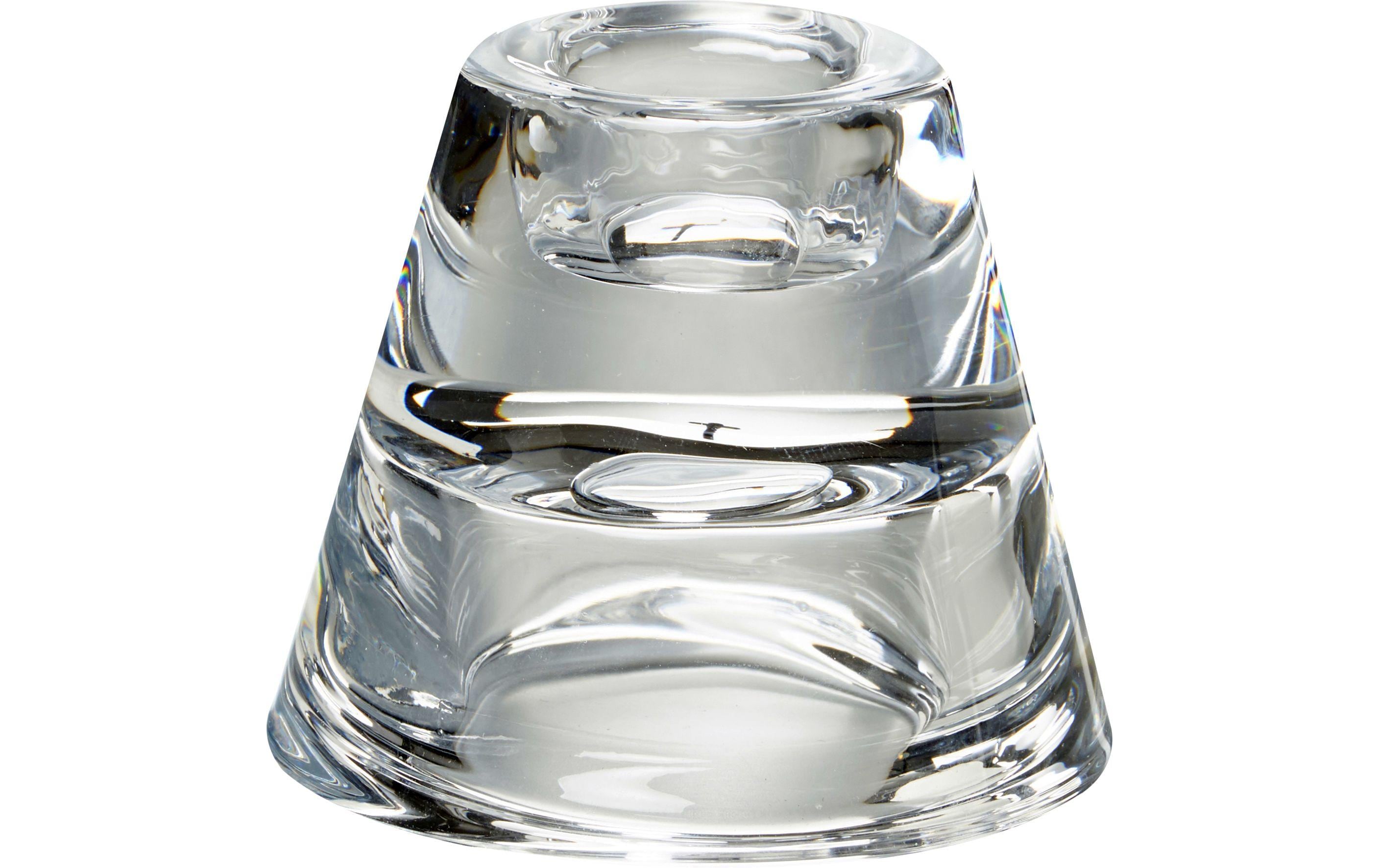 balthasar Kerzenhalter multifunktional Glas, für Stabkerze oder Teelichter