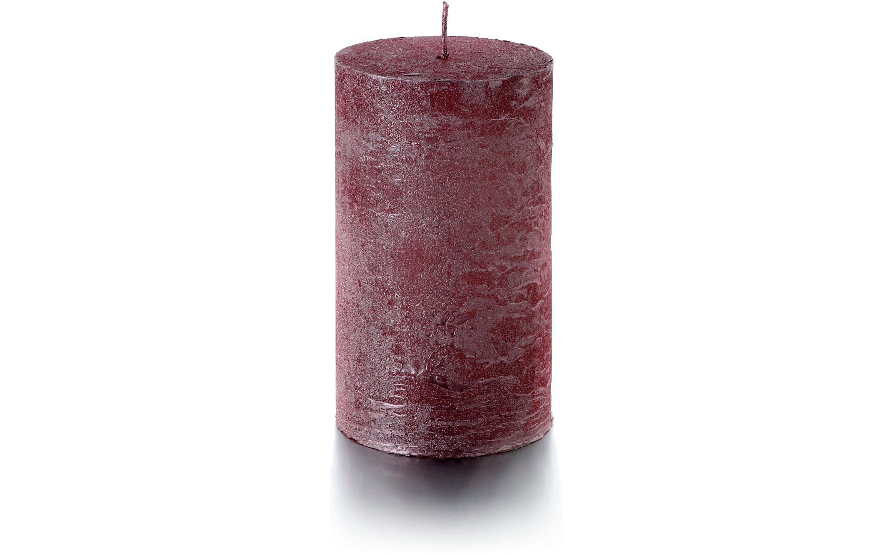 balthasar Zylinderkerze Rustico, Rosa 12x7 cm (HxD)