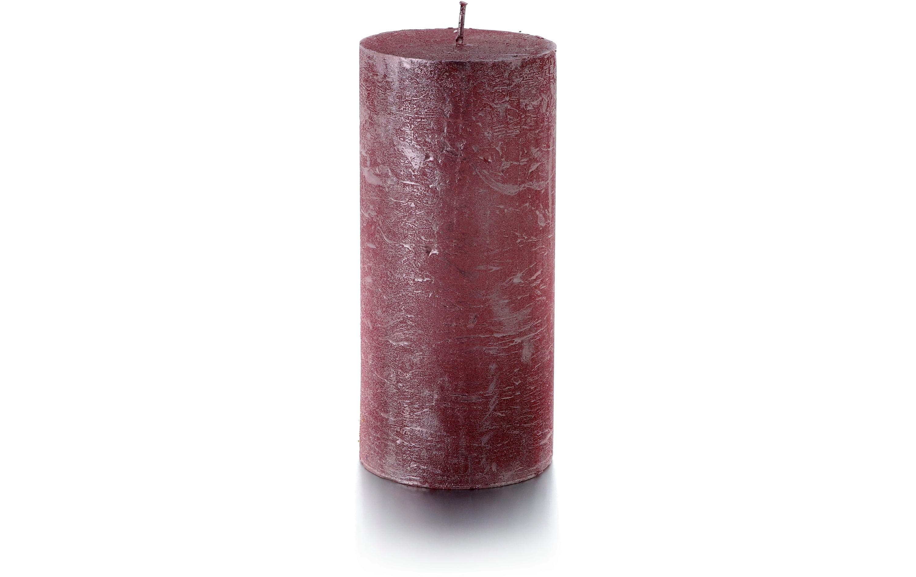 balthasar Zylinderkerze Rustico, Rosa 15x7 cm (HxD)