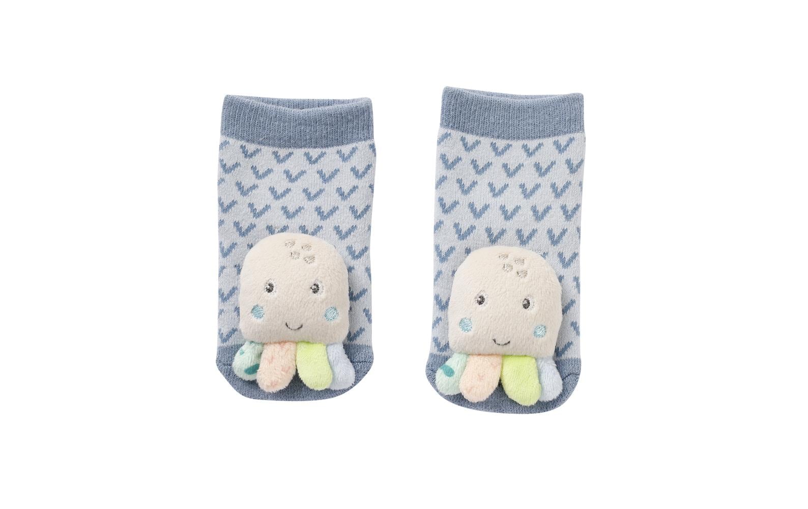 Fehn Rasselsocken Oktopus / 0-12 Monate