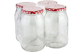 axentia Einmachglas Karo 948ml 4 Stk D: 8.5cm, H: 16.5cm