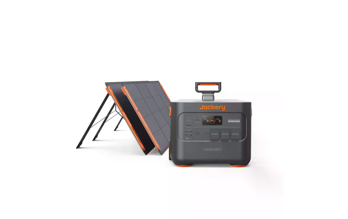 Jackery Explorer 3000 Pro Powerstation Kit 3024 Wh Li-ion NMC Akku + 2 Saga200