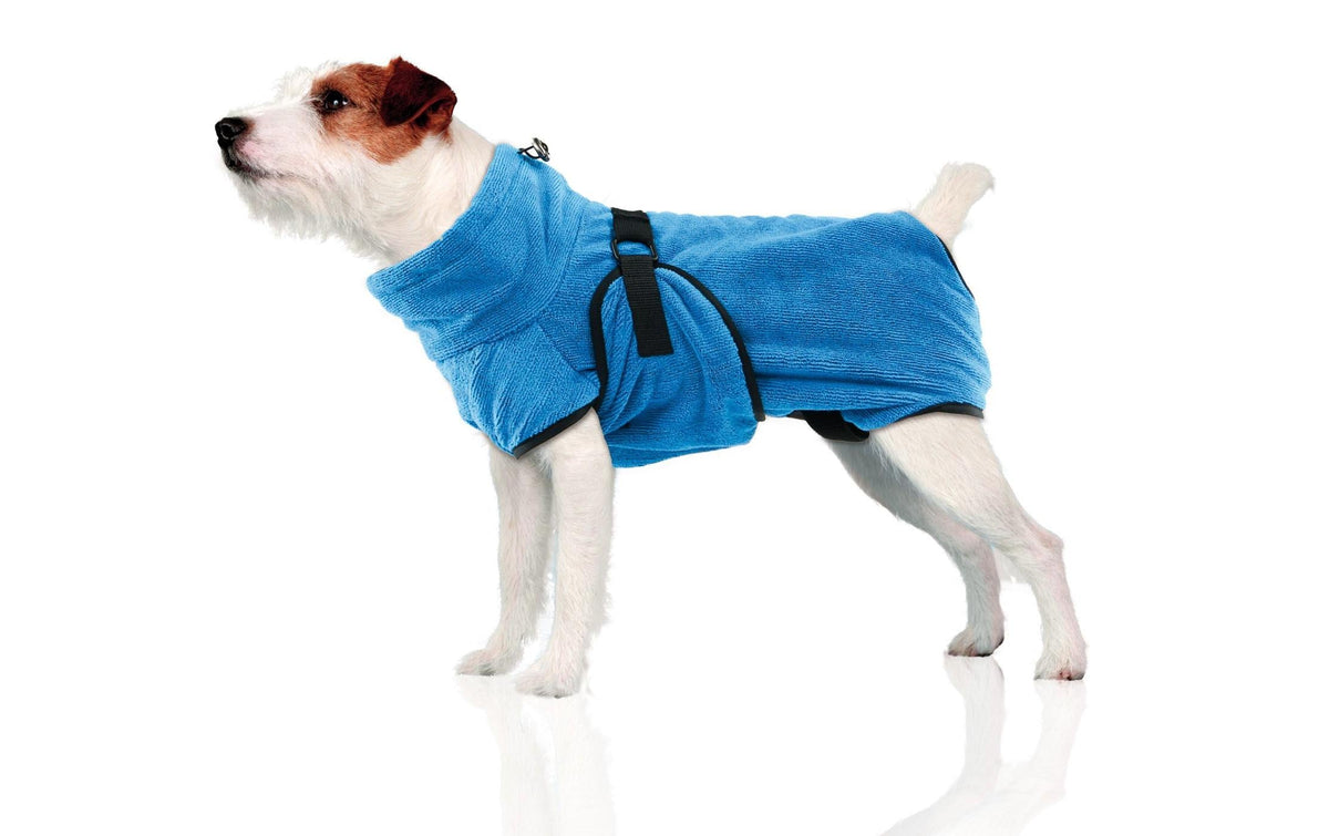Swisspet Wety Hundebademantel Gr.S A=50cm B=40-60cm C=32cm