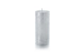 balthasar Zylinderkerze Rustico, Silber 15x7 cm (HxD)