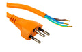 F.power Verlängerungskabel OE-T12 5.0m or 230V, H05VV-F 3G1.00, OE, orange (5/50)
