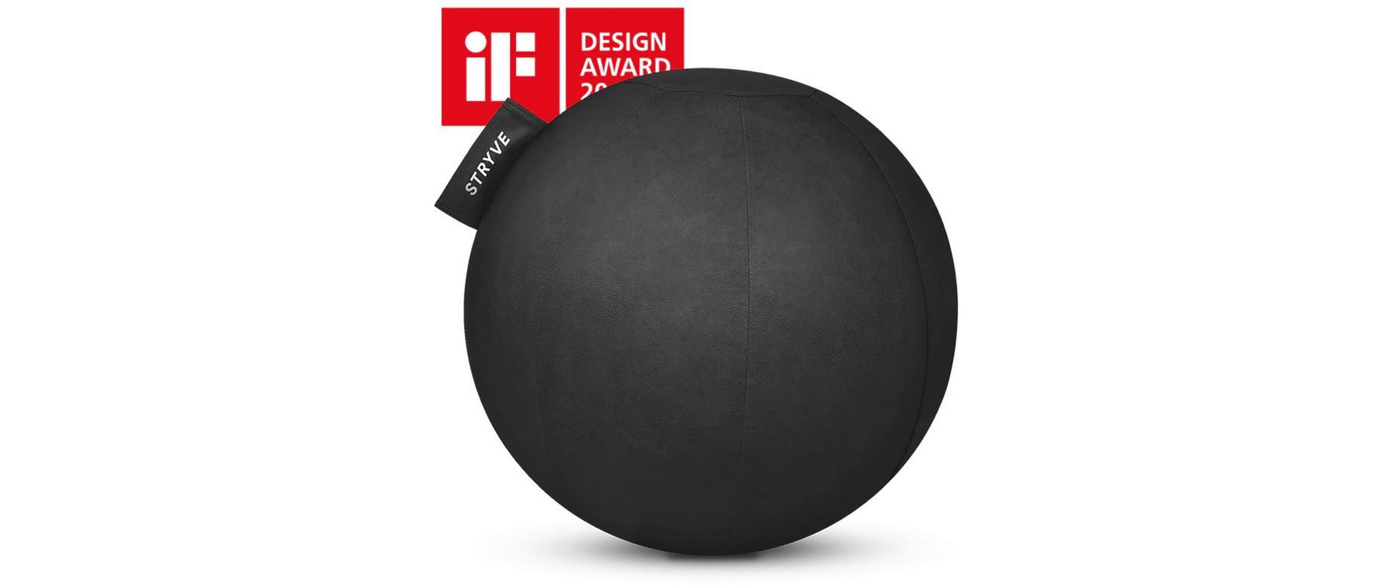 Active Ball Lederstoff Ø 65 cm All Black