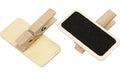 Creativ Company Mini Kreidetafel mit Klammern, 4x2cm, 12 Stück