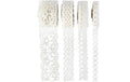 Creativ Company Dekoklebeband Spitzen 4 Rollen, 8-23 mm, 2 m