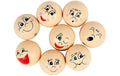 Creativ Company Holzperlen Gesicht D: 30 mm, Lochgröße 5 mm, 16 Stück