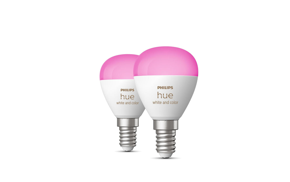 Philips Hue White & Color Ambiance E14 Luster Tropfen 2er Set 2 x 470 lm