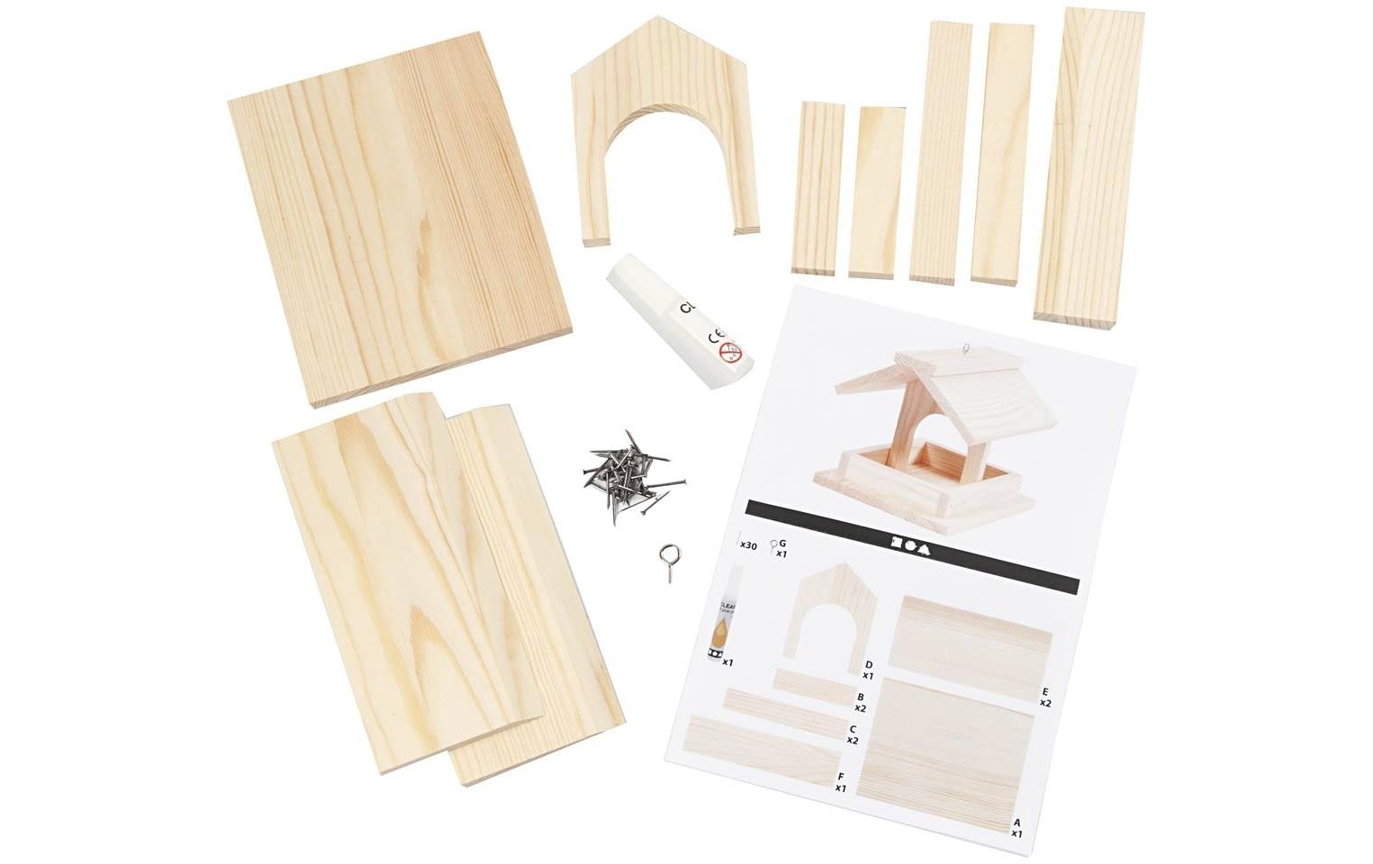 Creativ Company Vogelfutterhaus Set 14.5x11.5x12.5cm