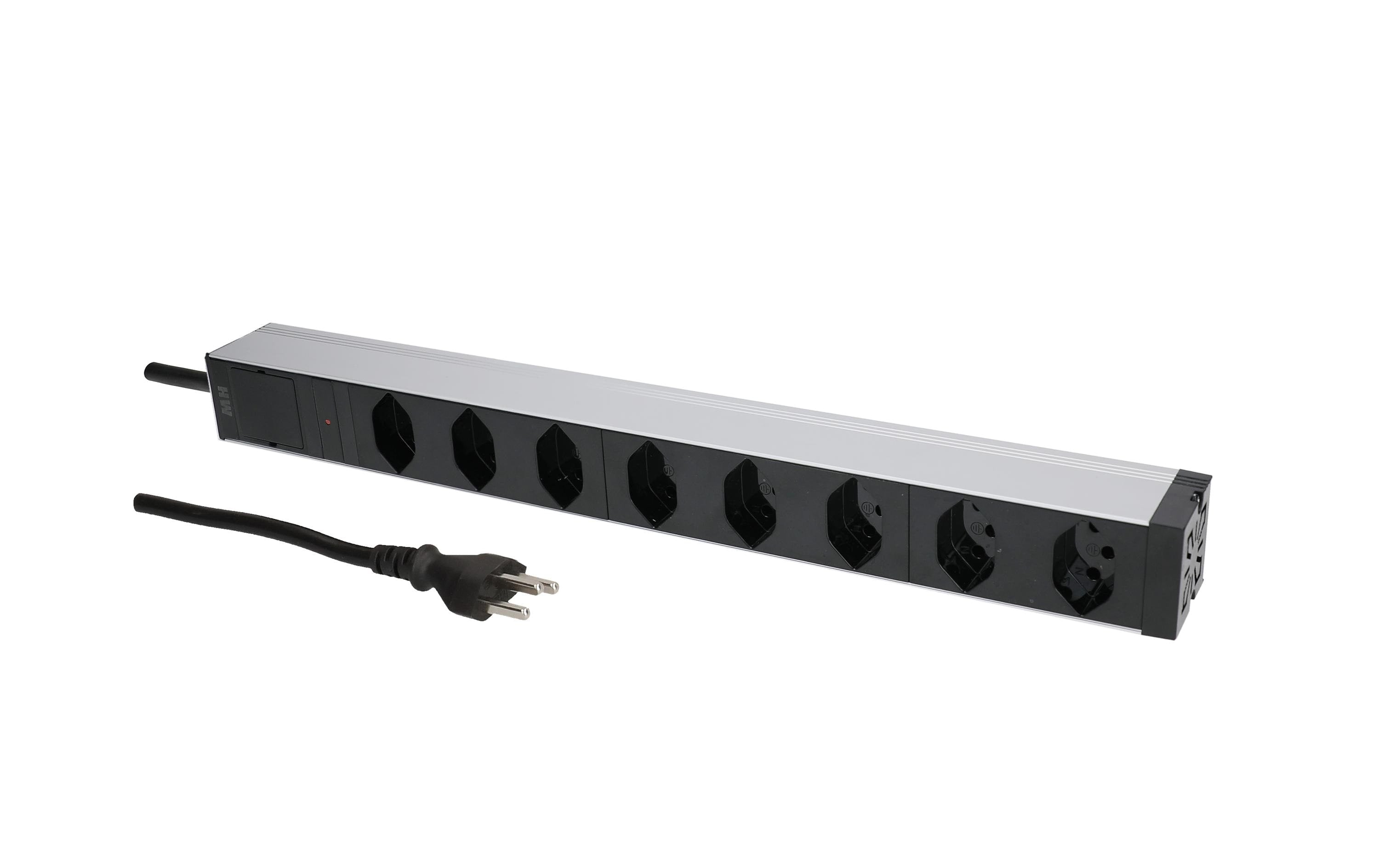 Max Hauri PDU 19, 8x Typ 13 schwarz, 1HE